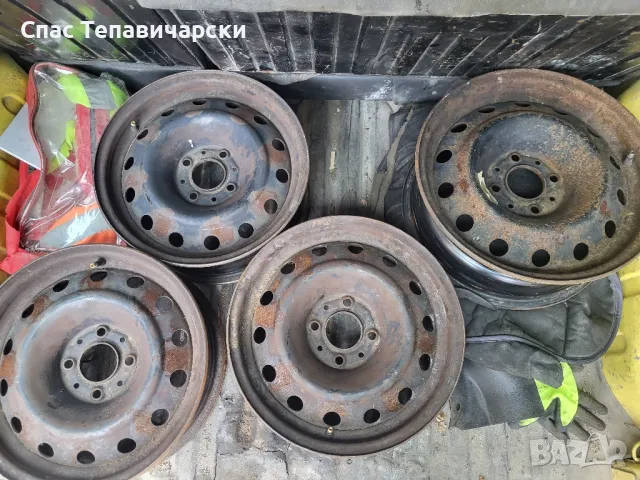 Продавам железни джанти за ситроен хсара 4х108 R15, снимка 2 - Гуми и джанти - 50379418