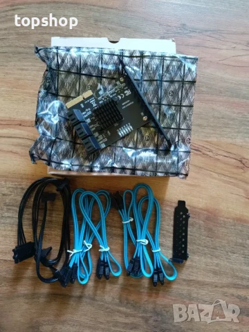 PCI-E към 6 SATA порта 6 Port PCI Express 2.0 SATA III 6Gbps RAID Controller Card, SATA 3.0, снимка 5 - Други - 50501518