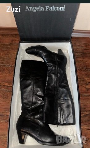 Естествена кожа елегантни ботуши, 39 номер, снимка 3 - Дамски боти - 53402042