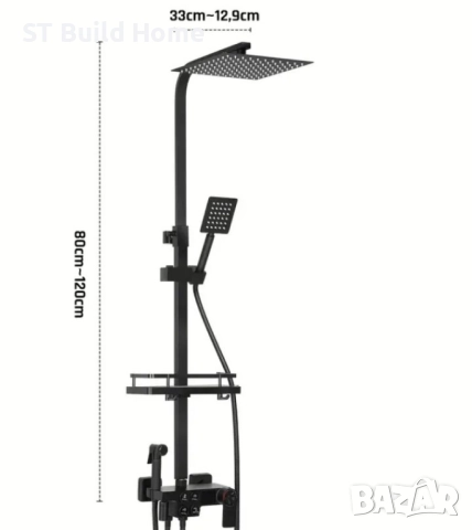 Луксозен термостатичен душов комплект, снимка 5 - Душове - 51543586