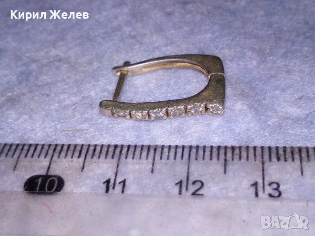 ЕЛЕГАНТНА СРЕБЪРНА СКЪПОЦЕННА АНГЛИЙСКА АР ДЕКО ОБЕЦА СРЕБРО 925 с ЮВЕЛИРНО ФАСЕТИРАНИ ЦИРКОНИ 38209, снимка 4 - Обеци - 40938866