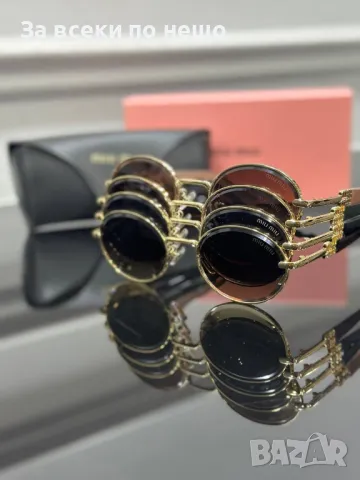 Miu Miu Слънчеви Очила С UV400 Защита С ПОДАРЪК🎁Калъф Миу Миу - Различни Цветове Код E85, снимка 2 - Слънчеви и диоптрични очила - 50230113