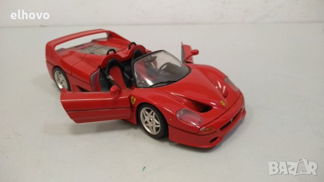 Метална количка Ferrari F50 Burago 1:18, снимка 5 - Колекции - 34365626