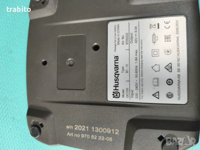 Зарядно за husqvarna, снимка 4 - Градинска техника - 53417738