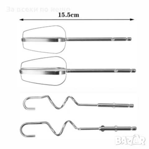 Кухненски миксер SERANOVA Home – Метални бъркалки, лек и мощен, снимка 7 - Миксери - 52666437