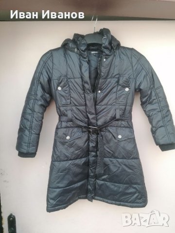 Оригинално Пухено яке Donna Karan New York -DKNY  , размер 8 години , снимка 4 - Детски якета и елеци - 38750591