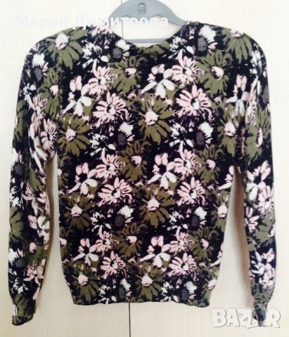 Жилетка рипс с флорални мотиви 100% памук, снимка 6 - Жилетки - 39197148