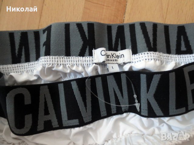 Calvin Klein ID Intense Power Double Waistband Swim Shorts, снимка 8 - Бански - 33994369