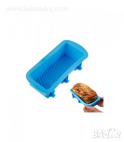 ПРАВОЪГЪЛНА СИЛИКОНОВА ФОРМА ЗА ПЕЧЕНЕ НА КЕКС ИЛИ ХЛЯБ - код 1893, снимка 4 - Форми - 33975692