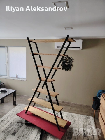 Х-образна етажерка, снимка 3 - Етажерки - 53685599