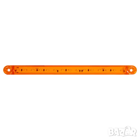 LED габарит 15 LED 240 mm 12-24V с жълта светлина