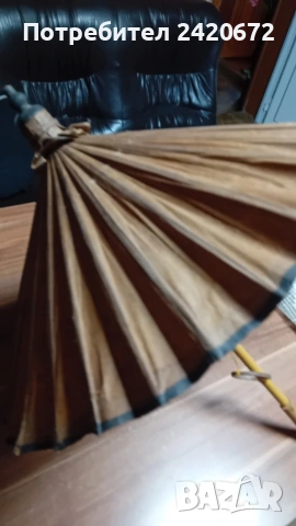 винтидж  японски  чадър за  гейши, снимка 2 - Антикварни и старинни предмети - 52083011