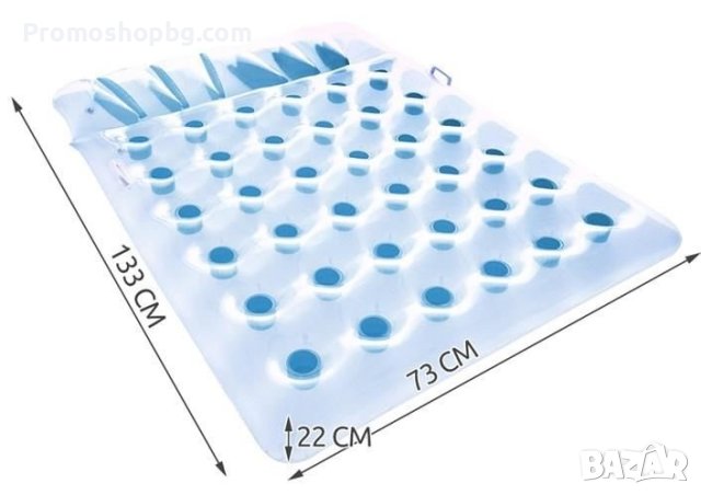 Двоен плажен матрак 193х142 см BESTWAY, надуваем дюшек, плажно легло за двама, снимка 6 - Басейни и аксесоари - 41344502