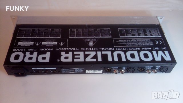 Behringer Modulizer Pro DSP1200P / 24 - bit Effects Processors, снимка 9 - Ресийвъри, усилватели, смесителни пултове - 39366506
