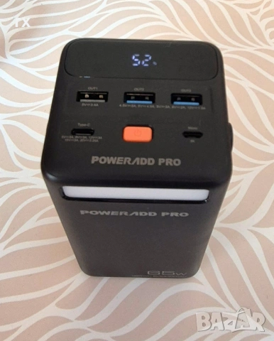 Мощна външна батерия Poweradd Pro 50000mAh – 65W PD, снимка 3 - Лаптоп аксесоари - 53565639
