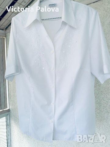 Красива бяла риза/блуза ERFO Германия, снимка 16 - Ризи - 41517870