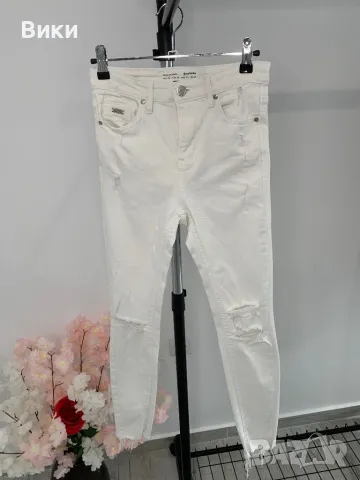 Бели дънки размер ХS, снимка 11 - Дънки - 49693002
