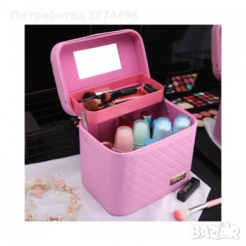 2164 куфарче за козметика и гримове с огледалце, снимка 2 - Подаръци за жени - 35794768