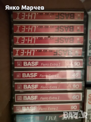 Аудио касети (аудиокасети) - 10 броя -JVC, BASF ferro, GOLDSTAR