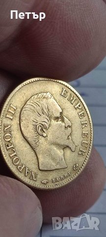 Франция  - 10 франка 1857 год. и 10 франка 1860 год., снимка 3 - Нумизматика и бонистика - 40002689