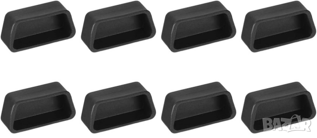 RS232 силиконови противопрахови капачки, 8 броя, снимка 1