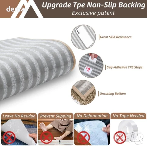 COSY HOMEER 15 броя противоплъзгащи полиестерни подложки за стълби, бежови, снимка 2 - Други стоки за дома - 50584719