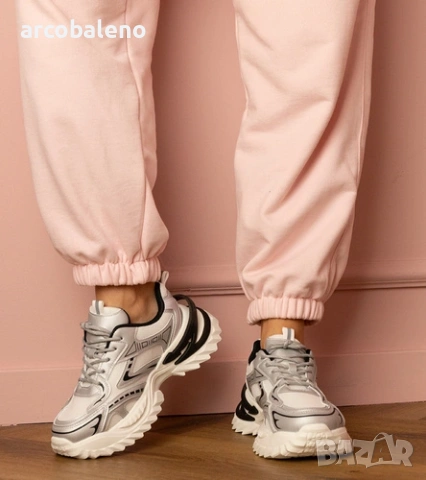 Дамски ниски маратонки Lirana с дебела подметка, 4цвята , снимка 4 - Маратонки - 53407258