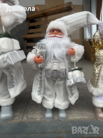 Декоративен Дядо Коледа в сиво (50 / 70 / 90 см), снимка 2 - Декорация за дома - 52448770
