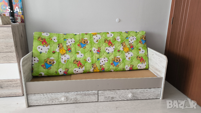 Юношеско легло с шкаф и нов матрак , снимка 6 - Мебели за детската стая - 44599365