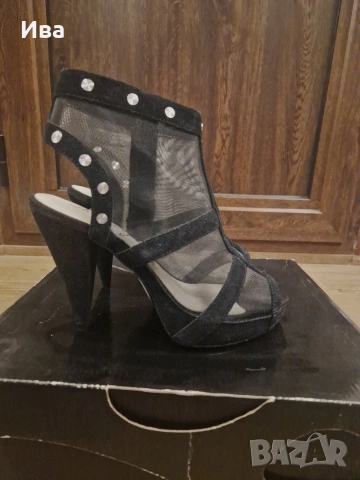 Дамски сандали на ток Miss Sixty 38 номер, снимка 4 - Сандали - 53739750