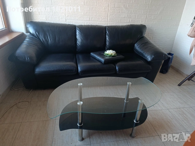 кожен диван, снимка 6 - Дивани и мека мебел - 53075422