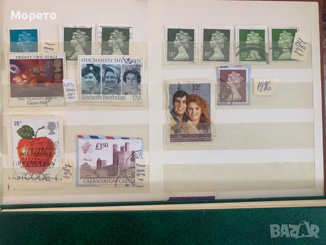 Лот стари марки Великобритания и Ейре-1922 до 1988 г, снимка 2 - Филателия - 48529936