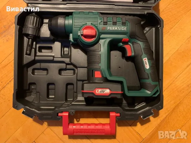 Акумулаторен перфоратор Parkside 12V Две функции внос Германия имаме и черен с три функции., снимка 2 - Бормашини - 50402294