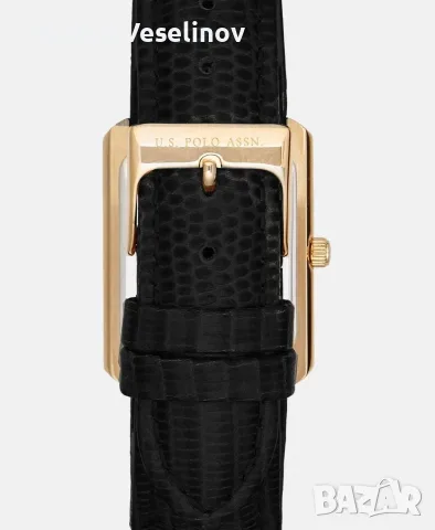 Чисто нов дамски часовник U.S. Polo Assn. Watch Athena, жълт цвят, снимка 2 - Дамски - 56041410