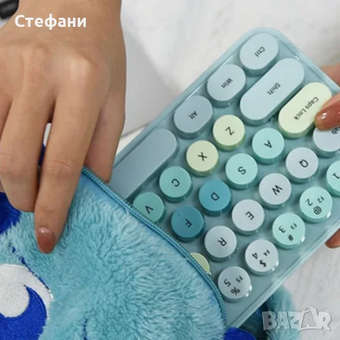 Комплект безжична клавиатура и мишка MOFII Bean, 2.4G - ергономичен дизайн и компактни размери, снимка 3 - Клавиатури и мишки - 56171750