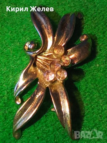 ПОСРЕБРЕНА ФЛОРАЛНА СКЪПОЦЕННА АРТ НУВО СТИЛ СТАРА БРОШКА - ЦВЕТЕ 26815, снимка 12 - Други - 34840638