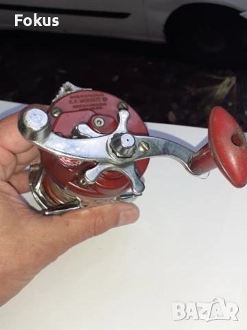 Стара английска макара за морски риболов - K.P. Morritt, снимка 6 - Антикварни и старинни предмети - 53278916