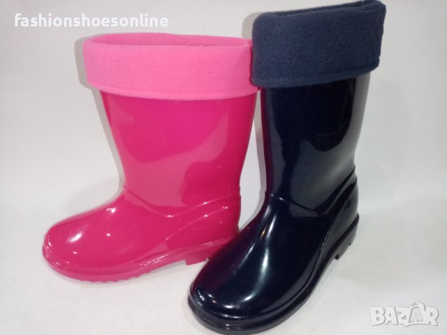 Детски силиконови непромукаеми ботуши с топла вата. , снимка 4 - Детски боти и ботуши - 40278840