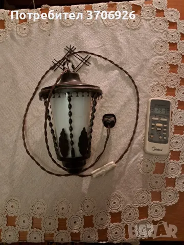 Нощна желязна лампа за стена