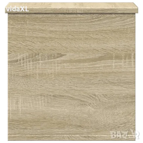vidaXL Кутия за съхранение дъб сонома 30x35x35 см инженерно дърво, снимка 5 - Скринове - 56148209