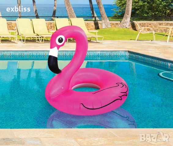 Надуваем пояс Фламинго 90 см, снимка 2 - Басейни и аксесоари - 50850904