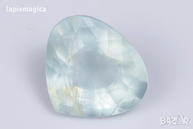 Аквамарин 6.38ct капковидна шлифовка