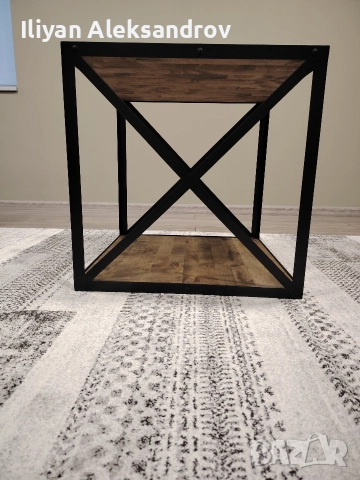 Маса в индустриален стил "CUBE", снимка 3 - Маси - 52673524