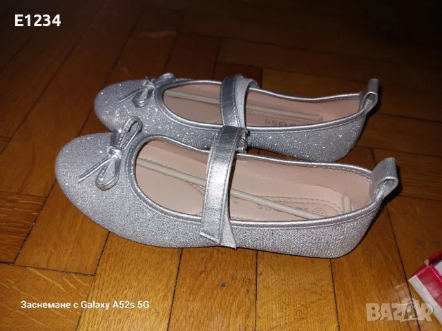 Сребристи обувчици за принцеси, снимка 2 - Детски обувки - 49357557