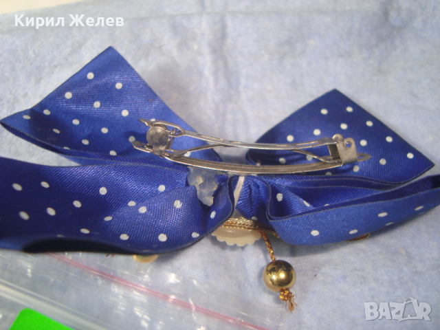 2 ВИНТИДЖ УКРАШЕНИЯ ШНОЛА и БРОШКА РЕТРО ДАМСКИ НАКИТИ РЪЧНА ХЕНД-МЕЙД ПАНДЕЛКИ БРОНЗ ПЕРЛИ 26092 , снимка 12 - Бижутерийни комплекти - 36225923