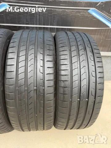 4бр. ВИСОКОСКОРОСТНИ ЛЕТНИ ГУМИ CONTINENTAL PREMIUM CONTACT-7  235/55/18 100V- 6,8 mm  DOT 09/23, снимка 3 - Гуми и джанти - 56235643