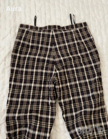 Vintage High Waisted Plaid Capri Pants, снимка 3 - Панталони - 51748992