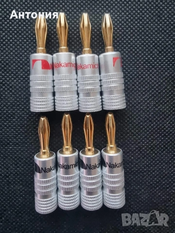 Позлатени банан–щекери за тонколони Nakamichi 8 бр. , снимка 2 - Тонколони - 53738555