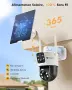 YESKANO Dual 6MP Solar WiFi охранителна външна камера, снимка 3