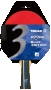 хилка за тенис  на маса нова tibhar rookie blue черна,червена гладки гуми 2.0мм play   ittf  сертифи, снимка 1 - Тенис - 36086689